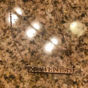 Kittenish 18kg plated necklace